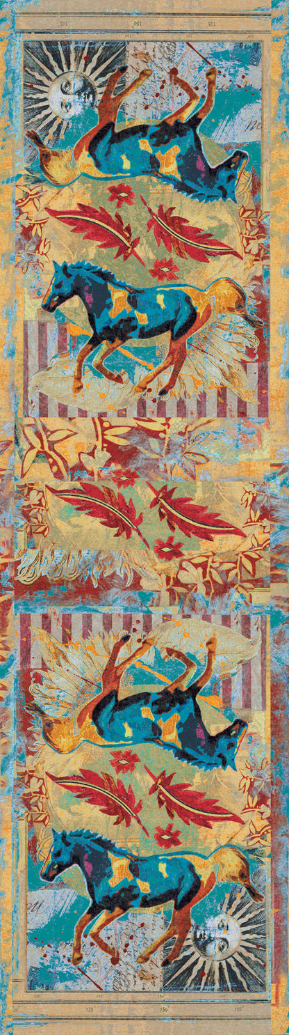 Ruiz Galloping Horses | Teal