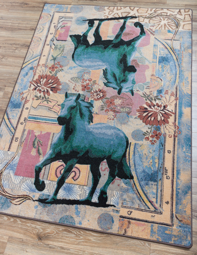 Ruiz Blue Horse | Teal