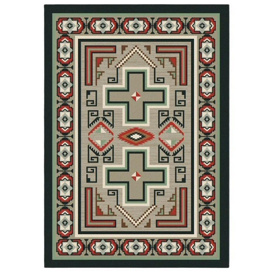 Rain Dance-CabinRugs Southwestern Rugs Wildlife Rugs Lodge Rugs Aztec RugsSouthwest Rugs