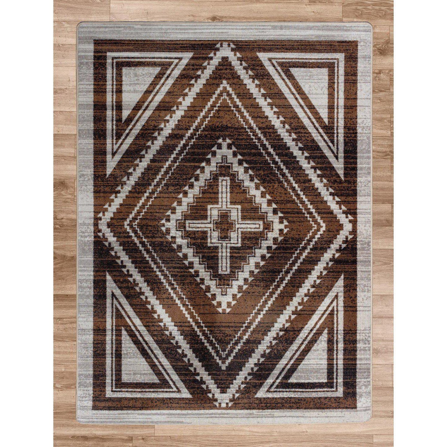 Rim Shot - Earthen-CabinRugs Southwestern Rugs Wildlife Rugs Lodge Rugs Aztec RugsSouthwest Rugs