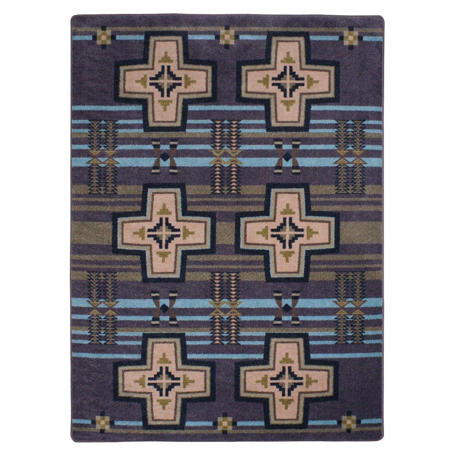 Rio Grande - Night Sky-CabinRugs Southwestern Rugs Wildlife Rugs Lodge Rugs Aztec RugsSouthwest Rugs