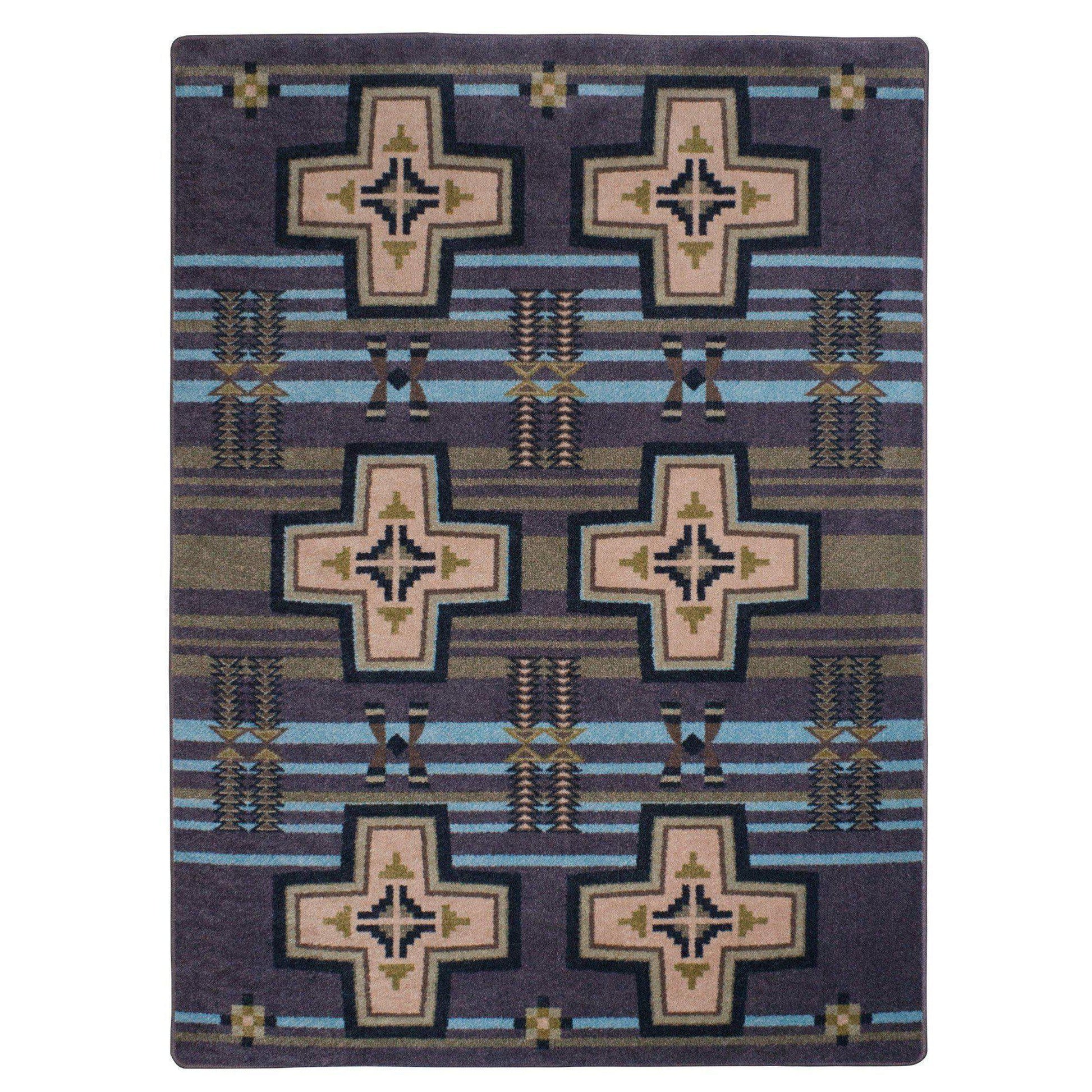 Rio Grande - Night Sky-CabinRugs Southwestern Rugs Wildlife Rugs Lodge Rugs Aztec RugsSouthwest Rugs