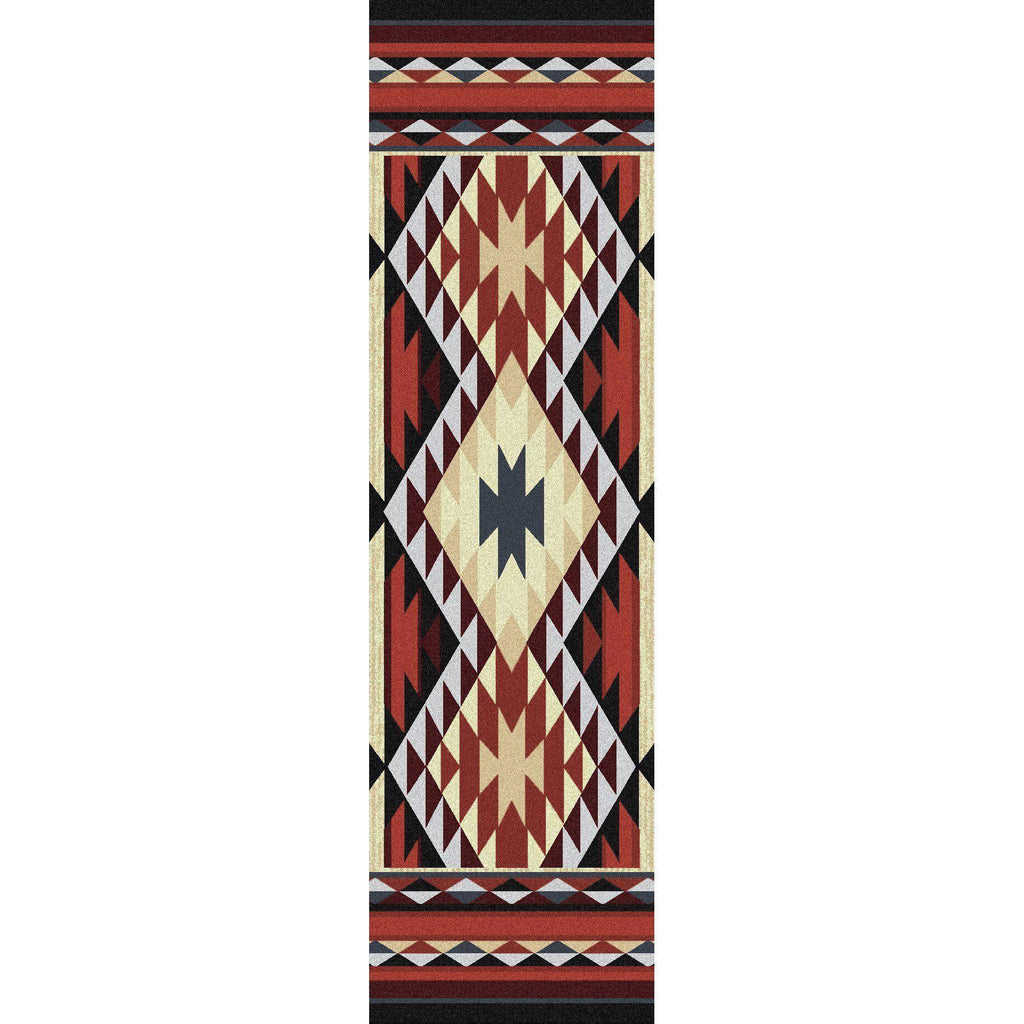 Rio Grande - Rust-CabinRugs Southwestern Rugs Wildlife Rugs Lodge Rugs Aztec RugsSouthwest Rugs