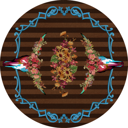 Ruiz Floral Longhorn | Chocolate