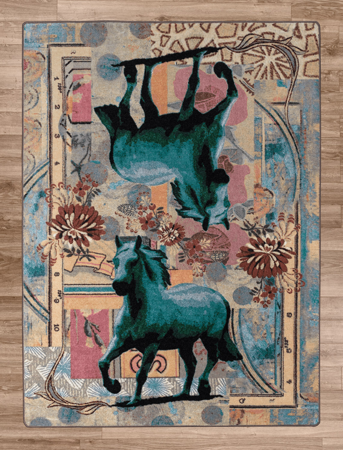 Ruiz Blue Horse | Teal