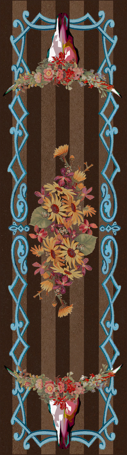 Ruiz Floral Longhorn | Chocolate