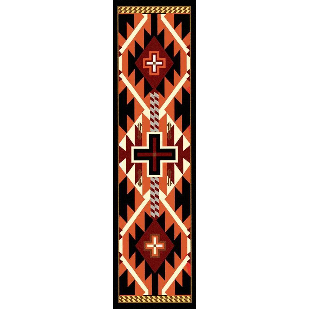 Rustic Crucifix - Black-CabinRugs Southwestern Rugs Wildlife Rugs Lodge Rugs Aztec RugsSouthwest Rugs