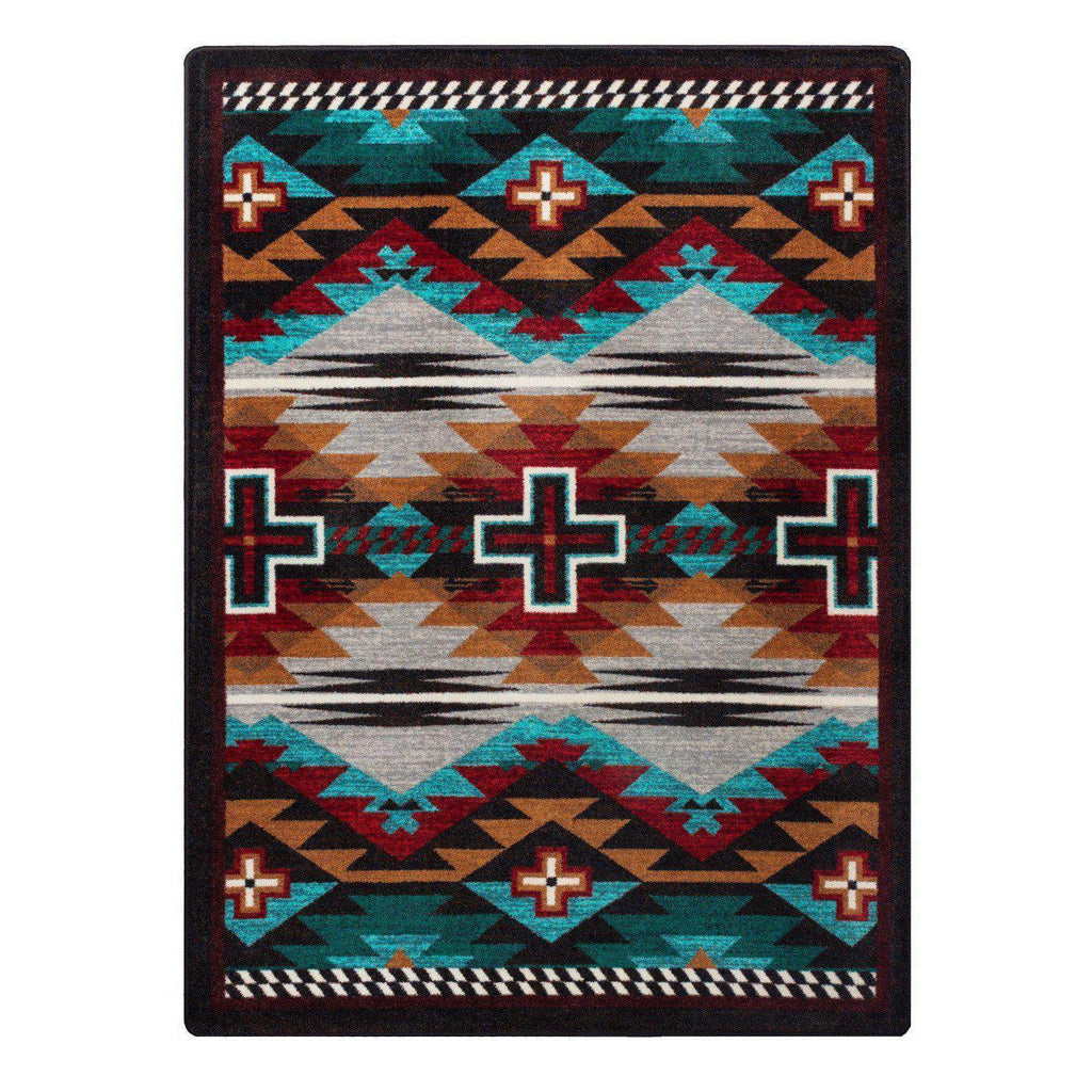 Rustic Crucifix - Electric-CabinRugs Southwestern Rugs Wildlife Rugs Lodge Rugs Aztec RugsSouthwest Rugs