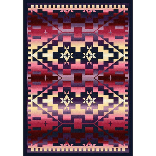 Rustic Crucifix - Sunset-CabinRugs Southwestern Rugs Wildlife Rugs Lodge Rugs Aztec RugsSouthwest Rugs