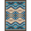 Rustic Crucifix - Turquoise Indigo-CabinRugs Southwestern Rugs Wildlife Rugs Lodge Rugs Aztec RugsSouthwest Rugs