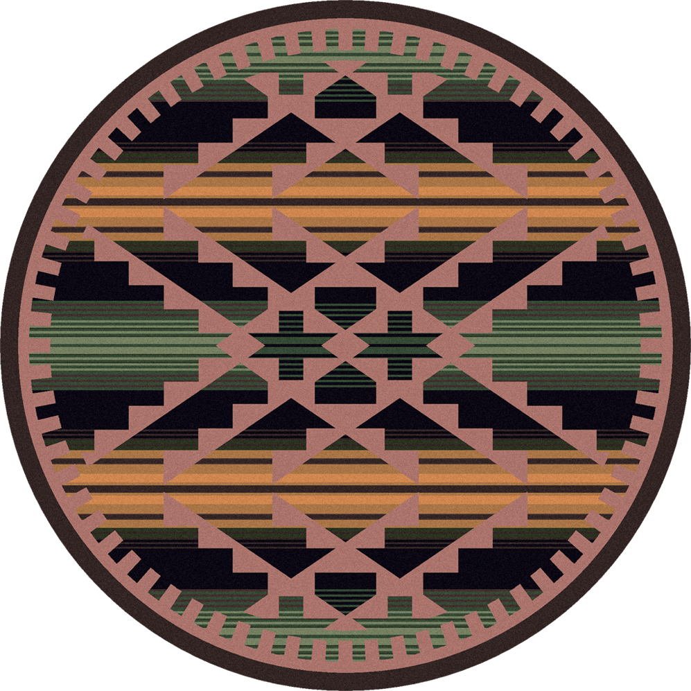 Saddle Blanket - Periwinkle - Cabin Rugs