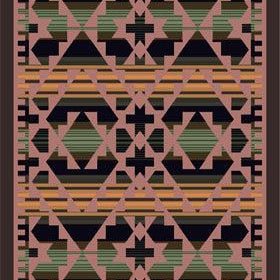 Saddle Blanket - Periwinkle - Cabin Rugs