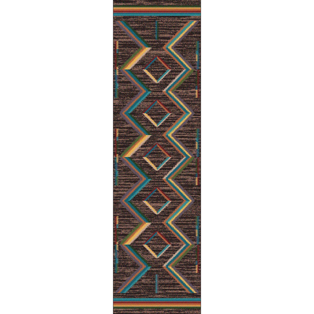 Sand Glass - Bright-CabinRugs Southwestern Rugs Wildlife Rugs Lodge Rugs Aztec RugsSouthwest Rugs