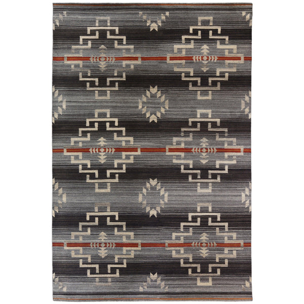 Santa Fe Estancia Charcoal - Cabin Rugs