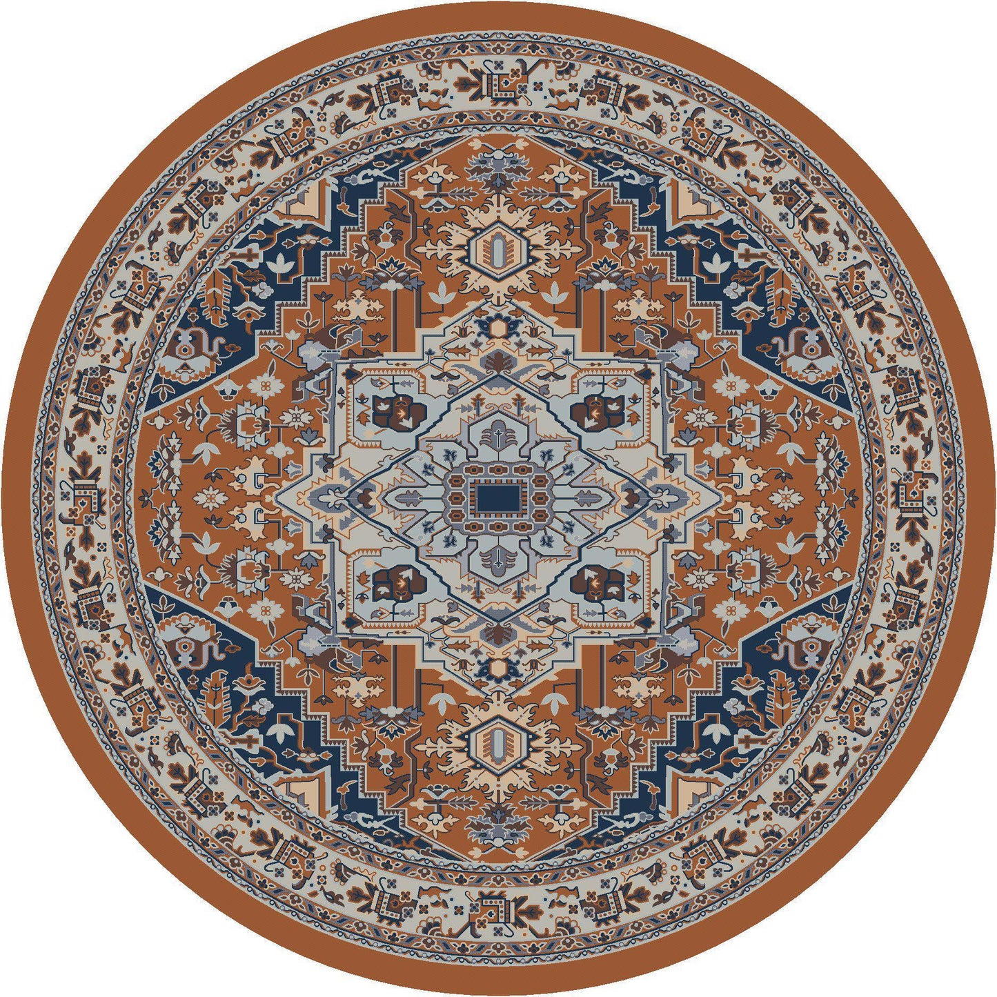 Silk Road - Caramel-CabinRugs Southwestern Rugs Wildlife Rugs Lodge Rugs Aztec RugsSouthwest Rugs