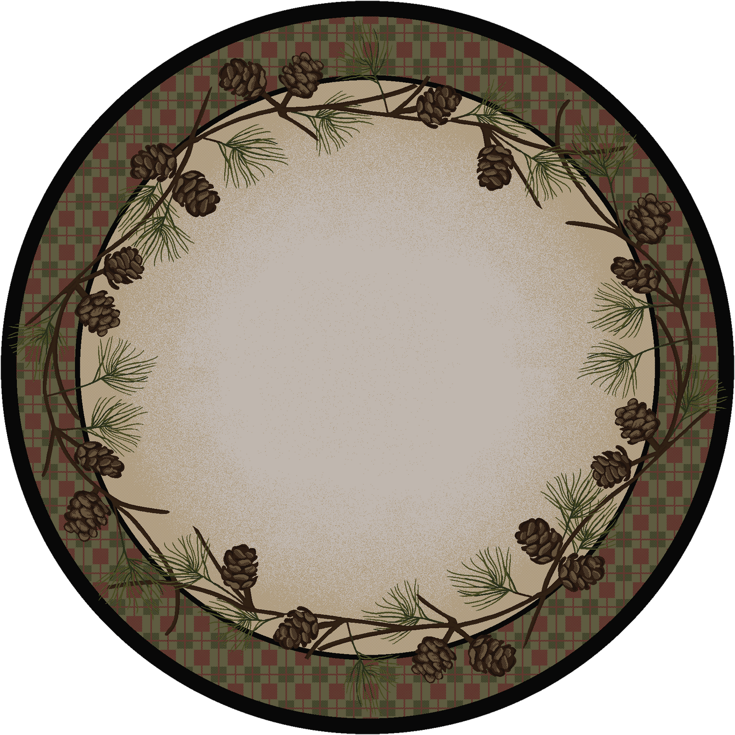 Simple Pines - Natural-CabinRugs Southwestern Rugs Wildlife Rugs Lodge Rugs Aztec RugsSouthwest Rugs