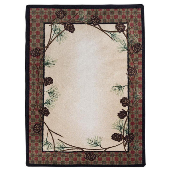 Simple Pines - Natural-CabinRugs Southwestern Rugs Wildlife Rugs Lodge Rugs Aztec RugsSouthwest Rugs