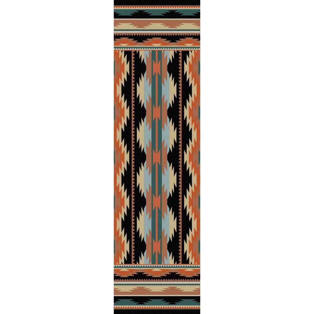 Southwest Medicine - Dark-CabinRugs Southwestern Rugs Wildlife Rugs Lodge Rugs Aztec RugsSouthwest Rugs