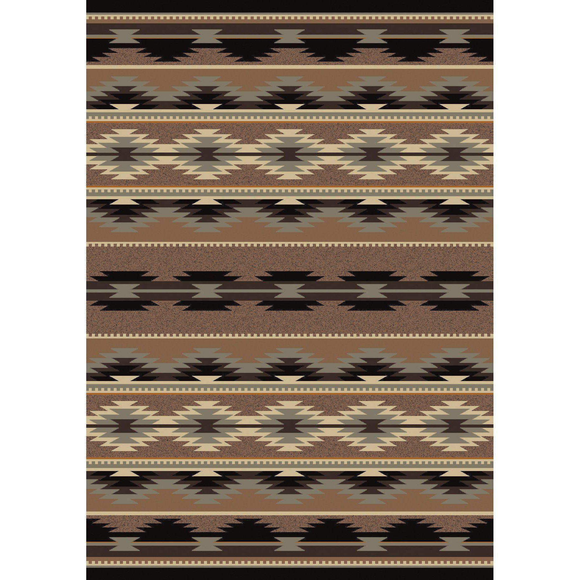 Southwest Medicine - Light-CabinRugs Southwestern Rugs Wildlife Rugs Lodge Rugs Aztec RugsSouthwest Rugs
