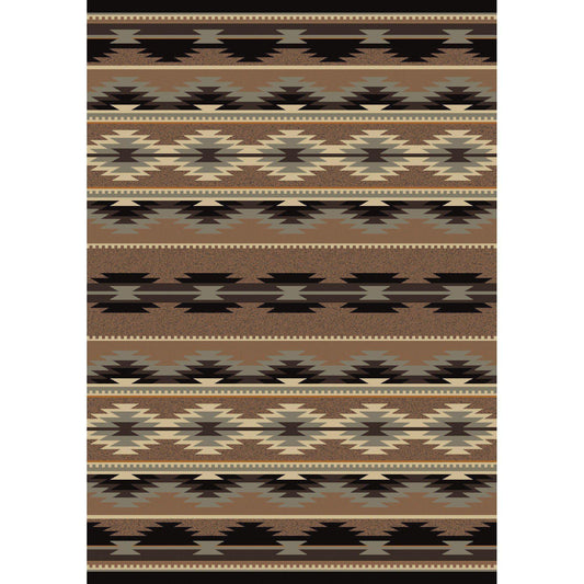 Southwest Medicine - Light-CabinRugs Southwestern Rugs Wildlife Rugs Lodge Rugs Aztec RugsSouthwest Rugs