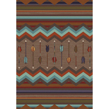 Southwest Rainbow - Rainbow-CabinRugs Southwestern Rugs Wildlife Rugs Lodge Rugs Aztec RugsSouthwest Rugs