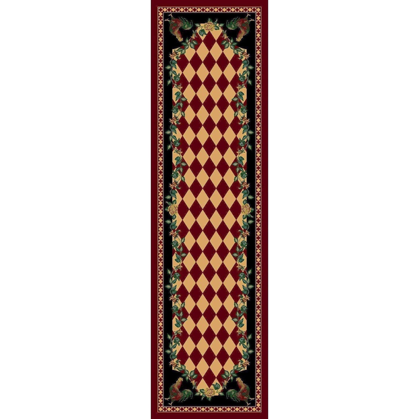 Southwestern Farm - Red-CabinRugs Southwestern Rugs Wildlife Rugs Lodge Rugs Aztec RugsSouthwest Rugs