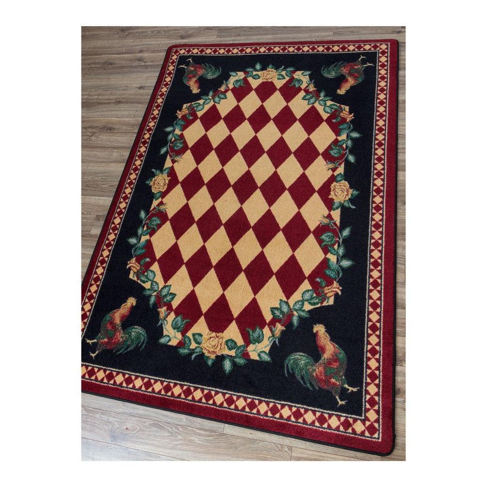 Southwestern Farm - Red - Cabin Rugs