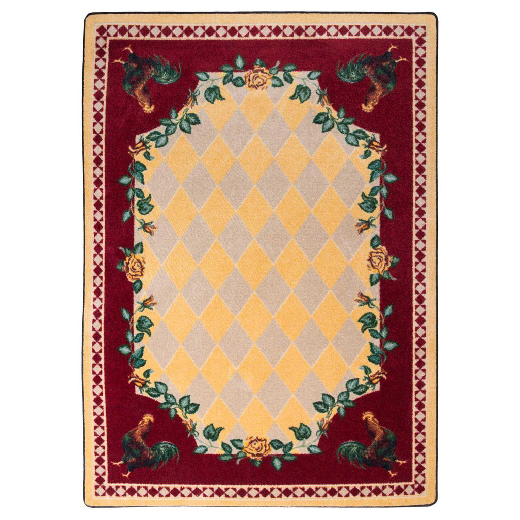 SouthWestern Farm - Yellow-CabinRugs Southwestern Rugs Wildlife Rugs Lodge Rugs Aztec RugsSouthwest Rugs