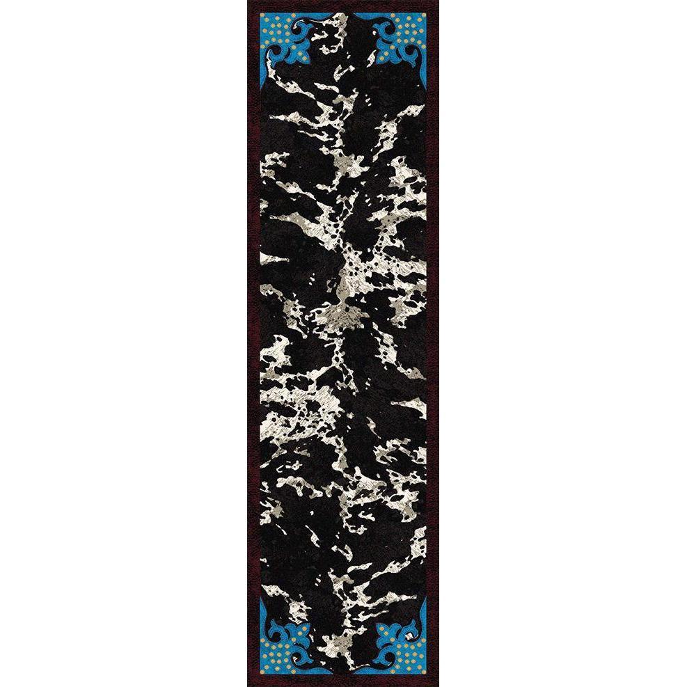 Southwestern Ranch - Turquoise-CabinRugs Southwestern Rugs Wildlife Rugs Lodge Rugs Aztec RugsSouthwest Rugs