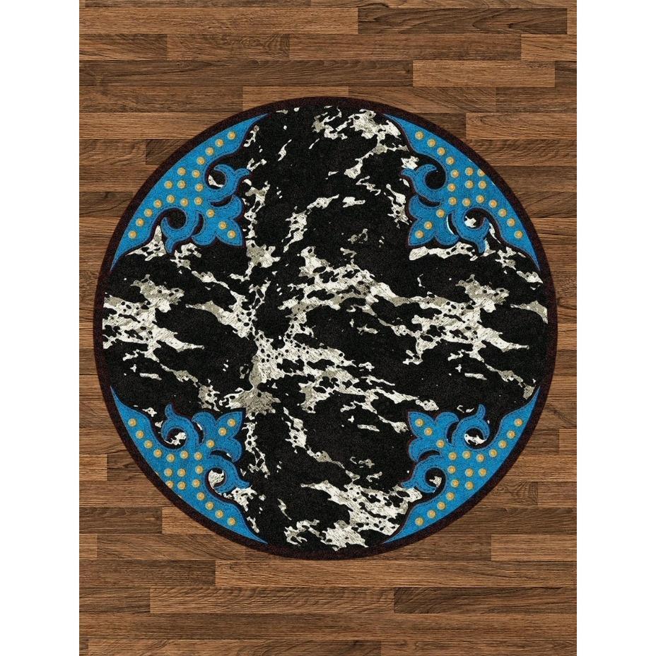 Southwestern Ranch - Turquoise-CabinRugs Southwestern Rugs Wildlife Rugs Lodge Rugs Aztec RugsSouthwest Rugs