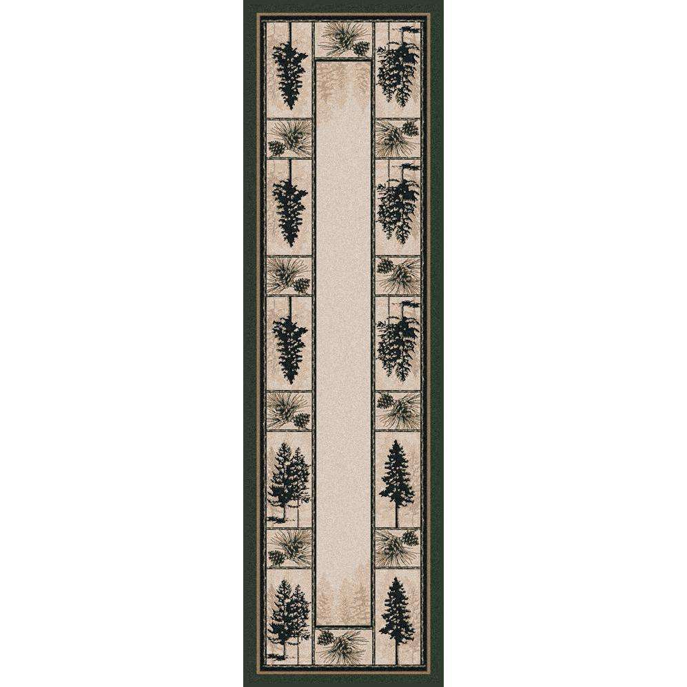 Stoic Forest - Forest-CabinRugs Southwestern Rugs Wildlife Rugs Lodge Rugs Aztec RugsSouthwest Rugs