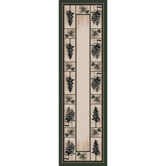 Stoic Forest - Forest-CabinRugs Southwestern Rugs Wildlife Rugs Lodge Rugs Aztec RugsSouthwest Rugs