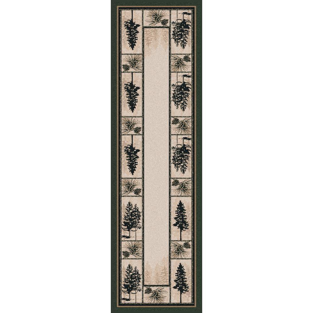 Stoic Forest - Forest-CabinRugs Southwestern Rugs Wildlife Rugs Lodge Rugs Aztec RugsSouthwest Rugs