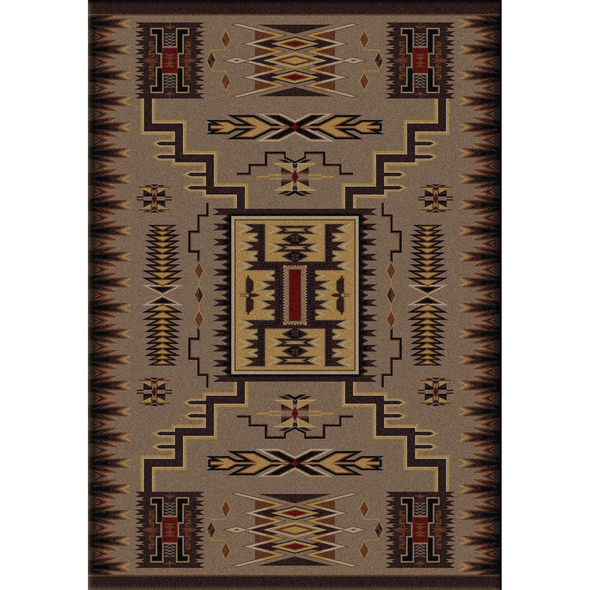 Thunder Catcher - Chestnut-CabinRugs Southwestern Rugs Wildlife Rugs Lodge Rugs Aztec RugsSouthwest Rugs