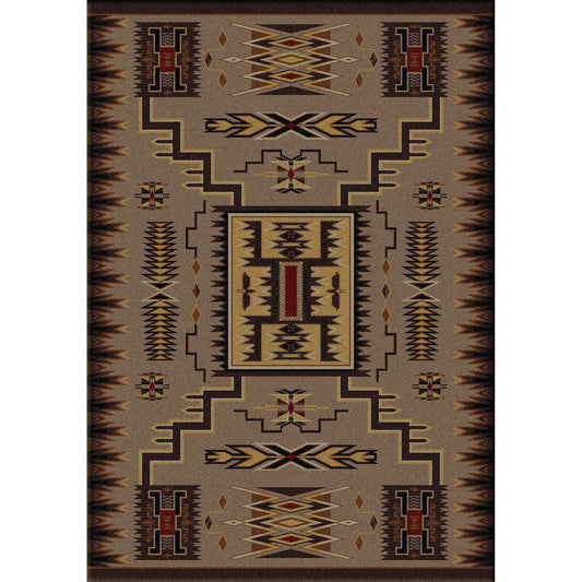 Thunder Catcher - Chestnut-CabinRugs Southwestern Rugs Wildlife Rugs Lodge Rugs Aztec RugsSouthwest Rugs