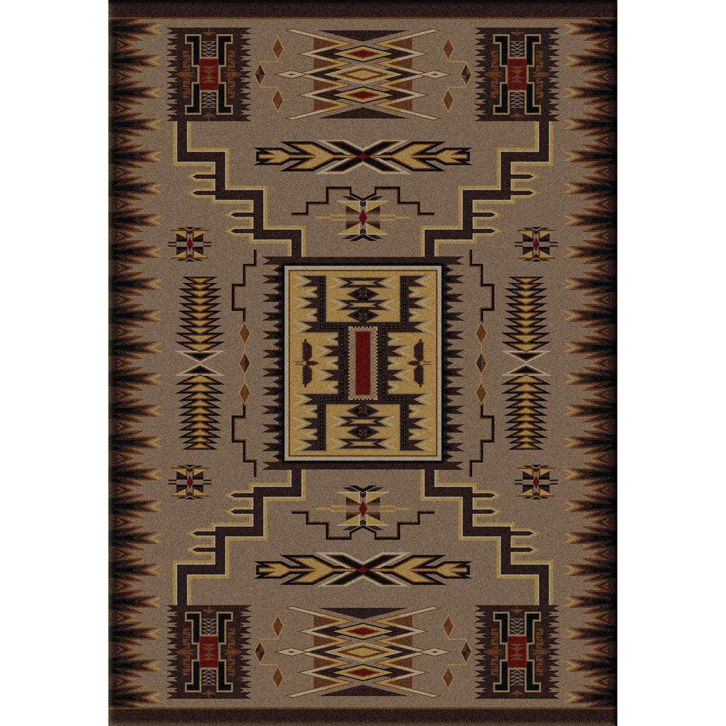 Thunder Catcher - Chestnut-CabinRugs Southwestern Rugs Wildlife Rugs Lodge Rugs Aztec RugsSouthwest Rugs