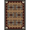 Trail Blanket - Brown-CabinRugs Southwestern Rugs Wildlife Rugs Lodge Rugs Aztec RugsSouthwest Rugs