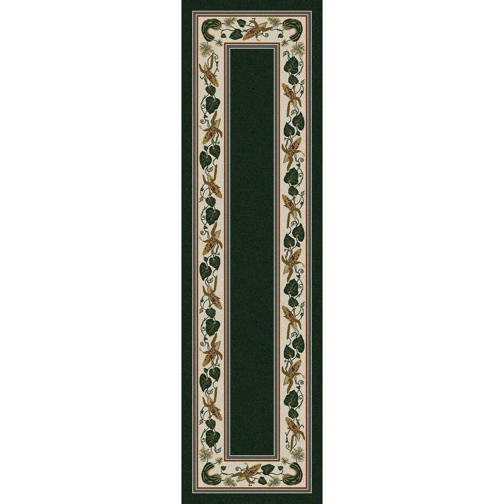 Tres Hermanas - Emerald-CabinRugs Southwestern Rugs Wildlife Rugs Lodge Rugs Aztec RugsSouthwest Rugs