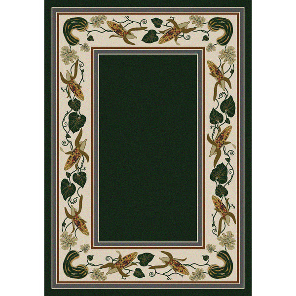 Tres Hermanas - Emerald-CabinRugs Southwestern Rugs Wildlife Rugs Lodge Rugs Aztec RugsSouthwest Rugs