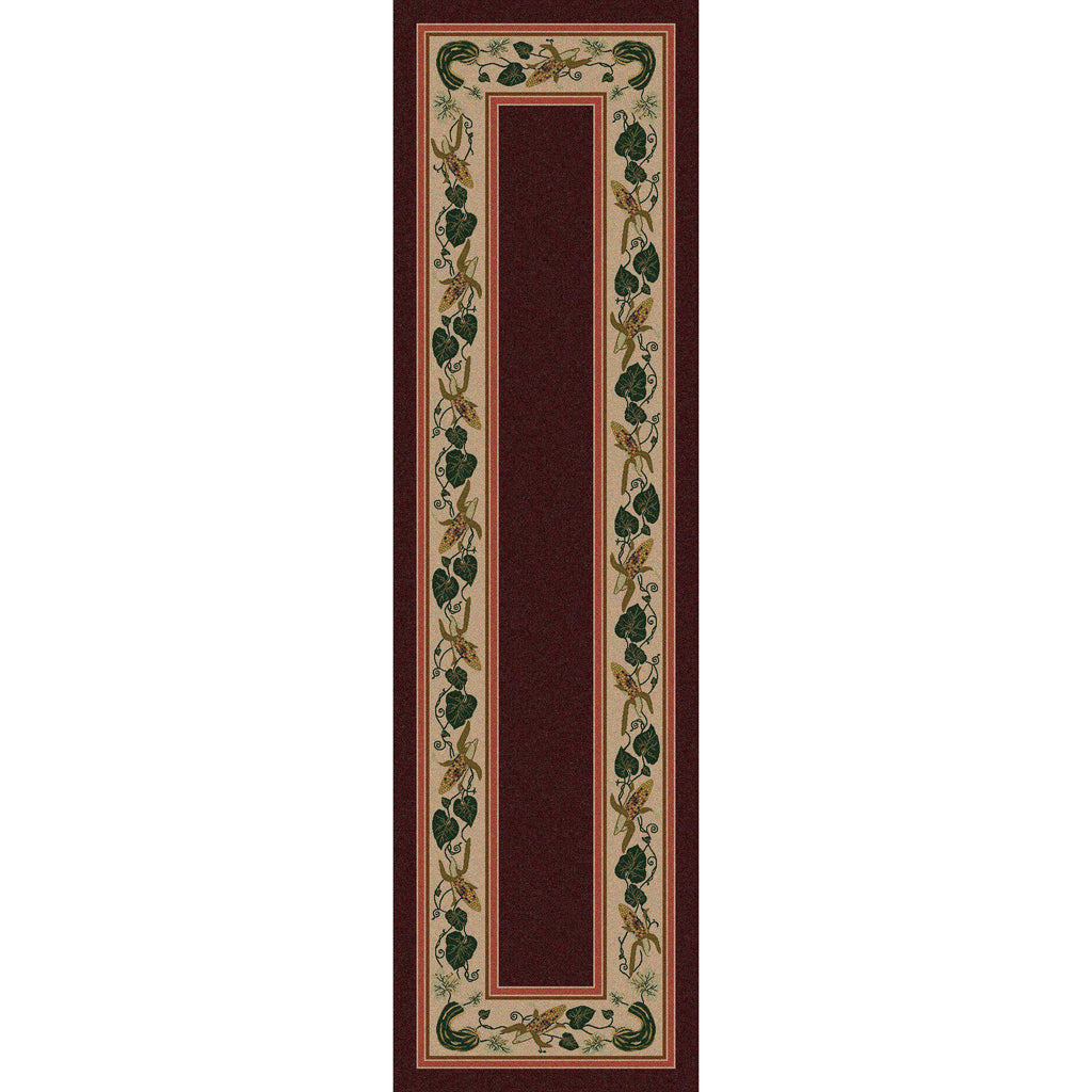 Tres Hermanas - Garnet-CabinRugs Southwestern Rugs Wildlife Rugs Lodge Rugs Aztec RugsSouthwest Rugs