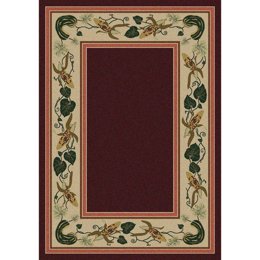 Tres Hermanas - Garnet-CabinRugs Southwestern Rugs Wildlife Rugs Lodge Rugs Aztec RugsSouthwest Rugs