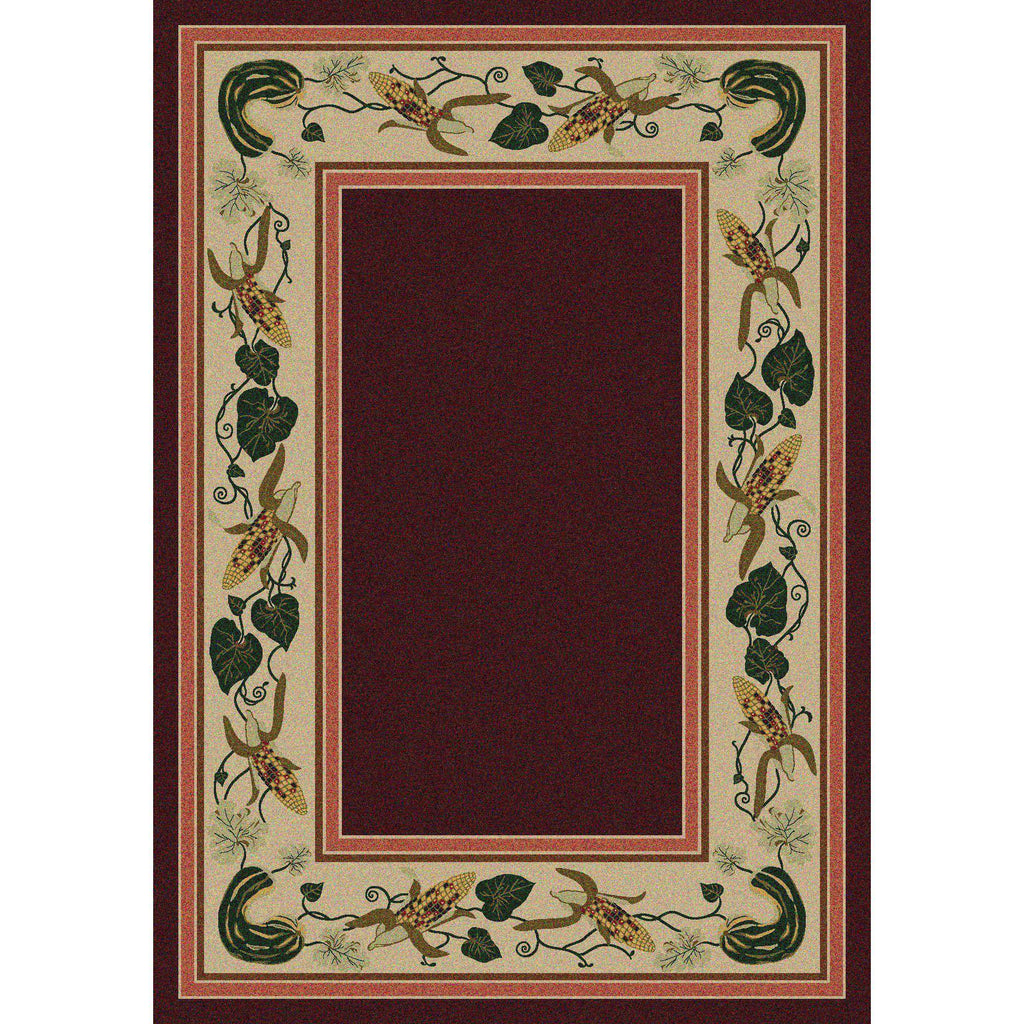 Tres Hermanas - Garnet-CabinRugs Southwestern Rugs Wildlife Rugs Lodge Rugs Aztec RugsSouthwest Rugs