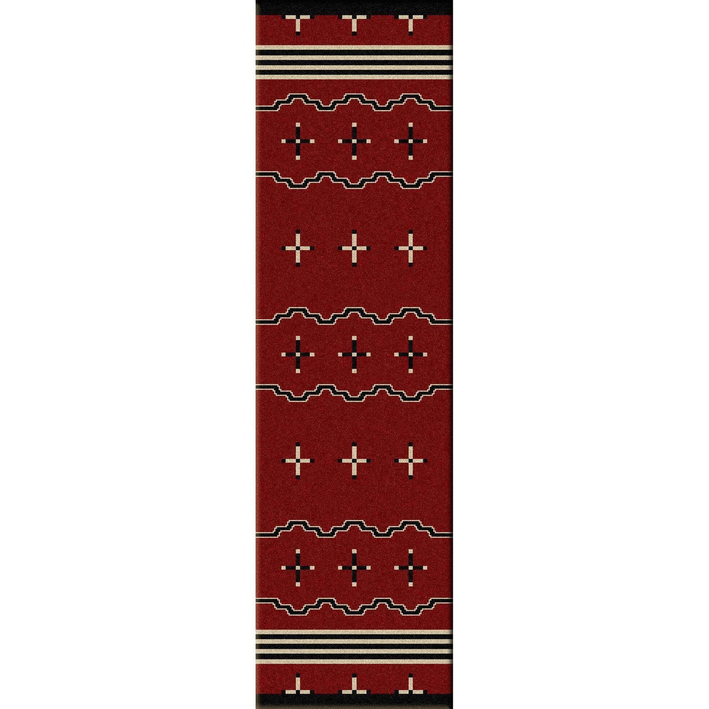 Tribe Leader - Red-CabinRugs Southwestern Rugs Wildlife Rugs Lodge Rugs Aztec RugsSouthwest Rugs