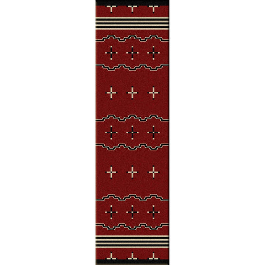 Tribe Leader - Red-CabinRugs Southwestern Rugs Wildlife Rugs Lodge Rugs Aztec RugsSouthwest Rugs