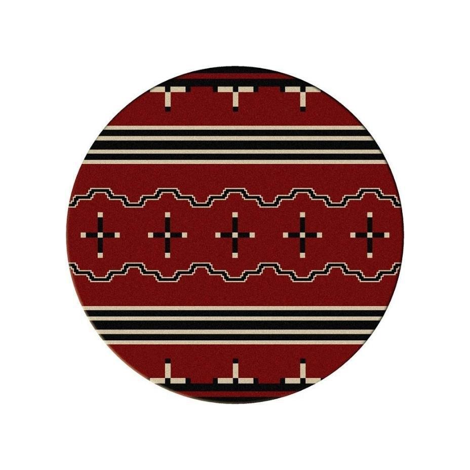 Tribe Leader - Red-CabinRugs Southwestern Rugs Wildlife Rugs Lodge Rugs Aztec RugsSouthwest Rugs