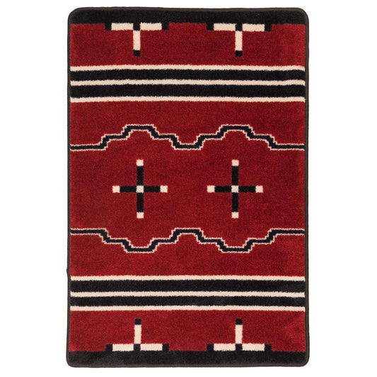 Tribe Leader - Red-CabinRugs Southwestern Rugs Wildlife Rugs Lodge Rugs Aztec RugsSouthwest Rugs