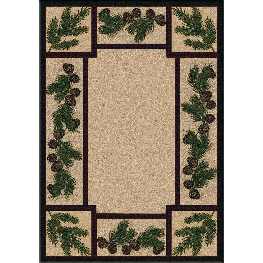 Valley Forest Floor - Maize-CabinRugs Southwestern Rugs Wildlife Rugs Lodge Rugs Aztec RugsSouthwest Rugs