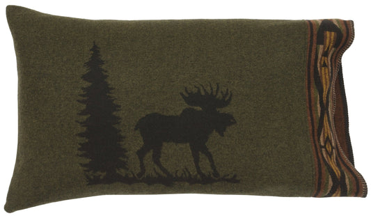 Moose Pillow Sham by Wooded River