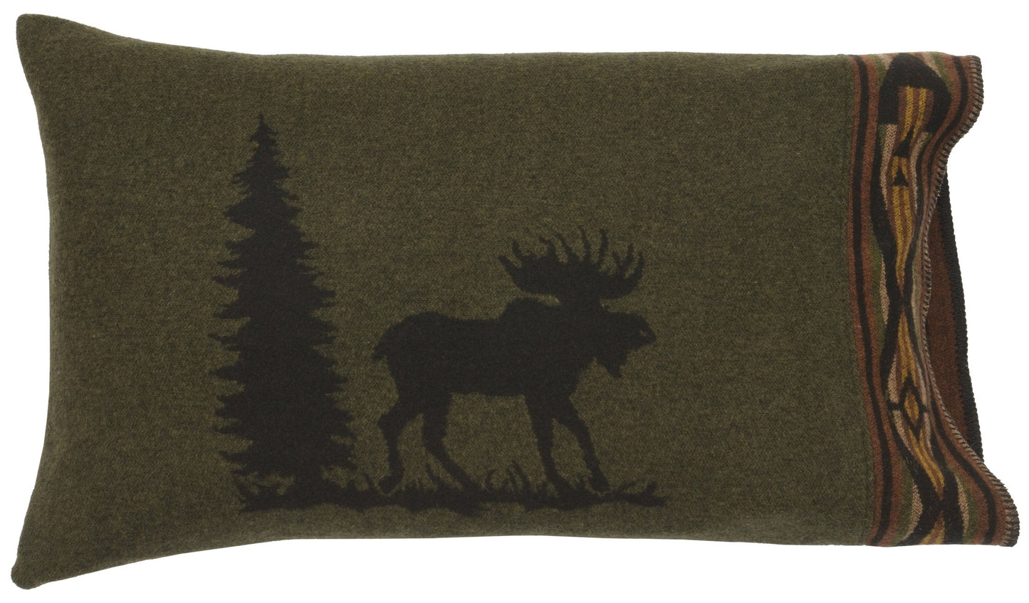 Moose Pillow Sham by Wooded River