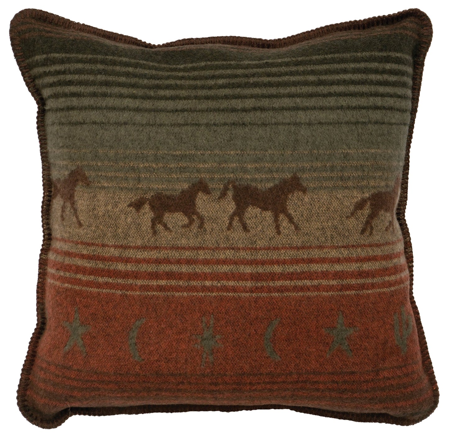 Mustang Canyon Bed Scarf & Pillow Set by Wooded River